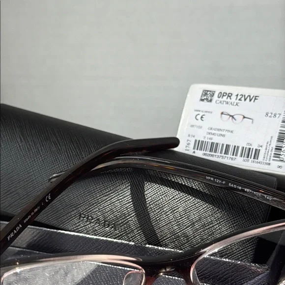 Prada Catwalk Glasses in Black and Pink